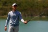 Cameron Champ reacts after missing a putt on the 18th hole during the second round of the PGA Championship golf tournament at TPC Harding Park Friday, Aug. 7, 2020, in San Francisco. (AP Photo/Jeff Chiu)