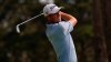 Justin Thomas watches his tee shot on the eighth hole during the second round of the PGA Championship golf tournament at TPC Harding Park Friday, Aug. 7, 2020, in San Francisco. (AP Photo/Jeff Chiu)