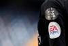 A referee wears a patch 