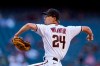 Arizona Diamondbacks starting pitcher Luke Weaver throws a pitch against the Miami Marlins during the first inning of a baseball game Monday, May 10, 2021, in Phoenix. (AP Photo/Ross D. Franklin)
