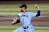 Seattle Mariners starting pitcher Justus Sheffield throws to an Arizona Diamondbacks batter during the first inning of a baseball game Saturday, Sept. 12, 2020, in Phoenix. (AP Photo/Ross D. Franklin)