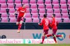 Cologne's Marius Wolf, celebrates his side's opening goal during a German Bundesliga soccer match between 1. FC Cologne and Arminia Bielefeld in Cologne, Germany, Sunday, Jan.31, 2021. (Rolf Vennenbernd/dpa via AP)