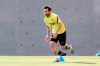 In this photo provided by FC Barcelona, Lionel Messi trains in Barcelona, Spain, on Friday May 8, 2020. Soccer players in Spain returned to train for the first time since the country entered a lockdown nearly two months ago because of the coronavirus pandemic. (Miguel Ruiz/FC Barcelona via AP)