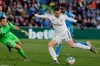 Real Madrid's Gareth Bale prepares to shoot during a Spanish La Liga soccer match between Getafe and Real Madrid at the Coliseum Alfonso Perez stadium in Getafe, Spain, Saturday, Jan. 4, 2020. (AP Photo/Paul White)