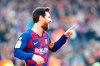 Barcelona's Lionel Messi celebrates after scoring his side's second goal during a Spanish La Liga soccer match between Barcelona and Eibar at the Camp Nou stadium in Barcelona, Spain, Saturday Feb. 22, 2020. (AP Photo/Joan Monfort)