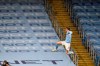 Manchester City's John Stones celebrates after scoring the opening goal during an English Premier League soccer match between Manchester City and Crystal Palace at the Etihad Stadium in Manchester, England, Sunday Jan.17, 2021. (Peter Powell/Pool via AP)