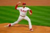 Philadelphia Phillies Zach Elfin throws during the first inning of the team's baseball game against the Philadelphia Phillies, Friday, April 16, 2021, in Philadelphia. (AP Photo/Laurence Kesterson)
