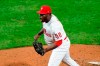 Philadelphia Phillies pitcher Hector Neris reacts after winning a baseball game against the New York Mets, Tuesday, Sept. 15, 2020, in Philadelphia. (AP Photo/Matt Slocum)