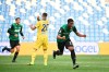 Sassuolo's Hamed Junior Traore celebrates after scoring his side's third goal during a Serie A soccer match between Sassuolo and Verona, at the Mapei stadium, in Reggio Emilia, Italy, Saturday, March 13, 2021. (Massimo Paolone/LaPresse via AP)