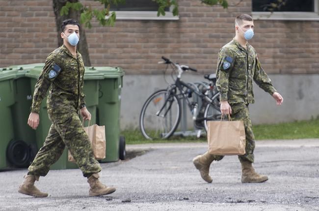Members of the Canadian Armed Forces are shown at Residence Yvon-Brunet, a long-term care home in Montreal, Saturday, May 16, 2020. Members of the Canadian Armed Forces working inside long-term care homes could find themselves testifying about the state of those facilities in relation to lawsuits against the institutions. THE CANADIAN PRESS/Graham Hughes