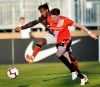 Ali Musse of Valour FC (left) and Joel Waterman of Cavalry FC vie for the ball during CPL action in Calgary, May 8, 2019. It looks like Prince Edward Island will lead the way in Canada's return to soccer, with the Canadian Premier League possibly looking to finally kick off its season in Charlottetown. THE CANADIAN PRESS/HO-CPL-Mike Sturk MANDATORY CREDIT