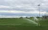 Sprinklers water Toronto FC's training grounds in Toronto in this photo from May 22, 2019. Toronto FC plans to up its training on Monday, going from individual workouts to small group sessions.THE CANADIAN PRESS/Neil Davidson