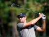 Corey Conners of Canada watches his tee shot on the 5th hole during the second round of the Zozo Championship PGA Tour at the Accordia Golf Narashino country club in Inzai, east of Tokyo, Japan, Saturday, Oct. 26, 2019. A year ago, Canadian golfer Conners was at the peak of his professional career after winning the PGA Tour's Valero Texas Open. Now, like everyone else trying to stop the spread of the novel coronavirus, he's stuck at home wondering what's going to come next. THE CANADIAN PRESS/AP/Lee Jin-man