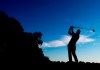 A golfer is silhouetted as he tees off on the 11th hole at the Canadian Open at Glen Abbey in Oakville, Ont., on Friday, July 26, 2013. Canadian golf executive Scott Pritchard has been named the new head of the Mackenzie Tour-PGA TOUR Canada. THE CANADIAN PRESS/Nathan Denette