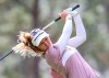 Brooke Henderson, of Canada, drives from the 2nd tee during during the final round of the Tournament of Champions LPGA golf tournament Sunday, Jan. 19, 2020, in Lake Buena Vista, Fla. Henderson is tied for the lead after the morning wave of the first round at the LPGA Tour's second major of the season. THE CANADIAN PRESS/AP/Gary McCullough