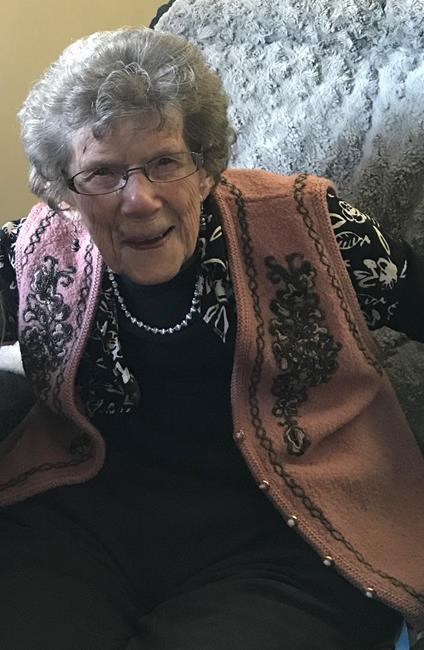 Jemima Westcott is shown in a family handout photo from last year at her personal care home in Brandon, Man. There was no social distancing in Jemima Westcott's small farm community in Lauder, Man., when the Spanish Flu hit over a century ago. THE CANADIAN PRESS/HO