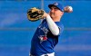 Toronto Blue Jays catcher Reese McGuire loosens up during full squad workouts at the team's spring training complex in Dunedin, Fla., on Wednesday, February 19, 2020. McGuire has pleaded no contest to a disorderly conduct charge — a second-degree misdemeanour — and paid fines totalling US$500 stemming from an incident in Florida last February.THE CANADIAN PRESS/Steve Nesius