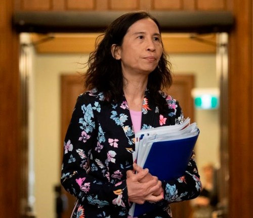 Canada's Chief Public Health Officer Theresa Tam arrives for a daily news conference on Parliament Hill, Monday, May 11, 2020 in Ottawa. Health research experts say the archaic way Canada records deaths means the country could be missing out on important data to help address the COVID-19 crisis. THE CANADIAN PRESS/Adrian Wyld