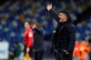 Napoli's coach Gennaro Gattuso shouts instructions to players during the Italian Serie A soccer match between Napoli and Juventus at the Diego Armando Maradona stadium in Naples, Italy, Saturday, Feb. 13, 2021. (Alessandro Garofalo/LaPresse via AP)