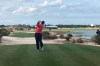 Patrick Reed tees off on the par-5 ninth hole at Albany Golf Club during the second round of the Hero World Challenge in Nassau, Bahamas, Thursday Dec. 5 2019. (AP Photo/Doug Ferguson)