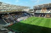 Los Angeles FC and the LA Galaxy play the eighth edition of their rivalry game, El Trafico, at Banc of California Stadium on Saturday, Aug. 22, 2020, in Los Angeles. The game was played behind closed doors as Major League Soccer returns in empty stadiums this week, depriving the rivalry of the energy derived from the clubs’ passionate fan bases. The Galaxy won 2-0. (AP Photo/Greg Beacham)
