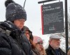 People attend the inauguration of a new sign at Dec. 6th Park commemorating the 30th anniversary of the 1989 Ecole Polytechnique attack where a lone gunman killed 14 female students Thursday, December 5, 2019 in Montreal. The new sign now mentions that it was an attack against women and feminists.THE CANADIAN PRESS/Ryan Remiorz