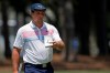 Bryson DeChambeau approaches the first green during the final round of the RBC Heritage golf tournament, Sunday, June 21, 2020, in Hilton Head Island, S.C. (AP Photo/Gerry Broome)