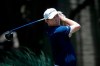 Matthew Fitzpatrick of Britain hits off the second tee during the final round of the RBC Heritage golf tournament, Sunday, June 21, 2020, in Hilton Head Island, S.C. (AP Photo/Gerry Broome)