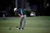 Abraham Ancer of Mexico hits on the 10th fairway during the final round of the RBC Heritage golf tournament, Sunday, June 21, 2020, in Hilton Head Island, S.C. (AP Photo/Gerry Broome)
