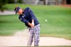 Ian Poulter, of England, hits out of the bunker on the 15th fairway during the second round of the RBC Heritage golf tournament in Hilton Head Island, S.C., Friday, April 16, 2021. (AP Photo/Stephen B. Morton)