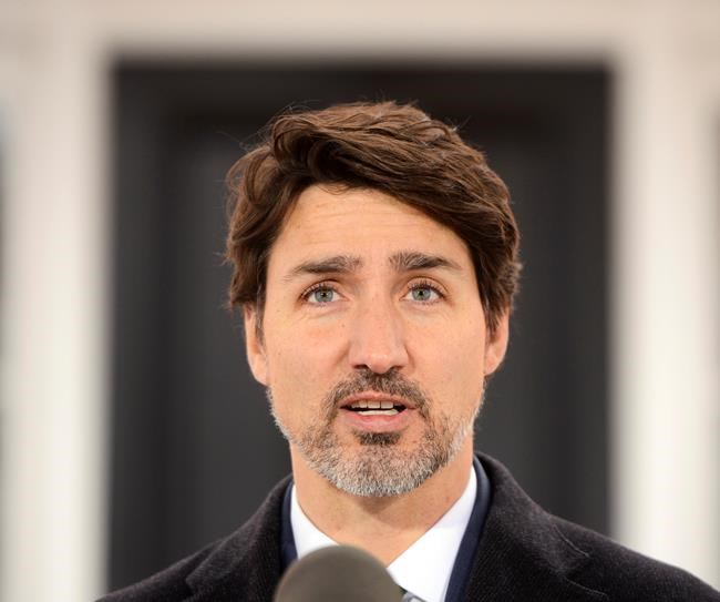 Prime Minister Justin Trudeau addresses Canadians on the COVID-19 pandemic from Rideau Cottage in Ottawa on Tuesday, March 31, 2020. THE CANADIAN PRESS/Sean Kilpatrick