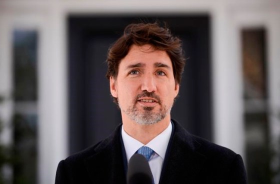 Prime Minister Justin Trudeau addresses Canadians on the COVID-19 pandemic from Rideau Cottage in Ottawa on Tuesday, April 7, 2020. THE CANADIAN PRESS/Sean Kilpatrick