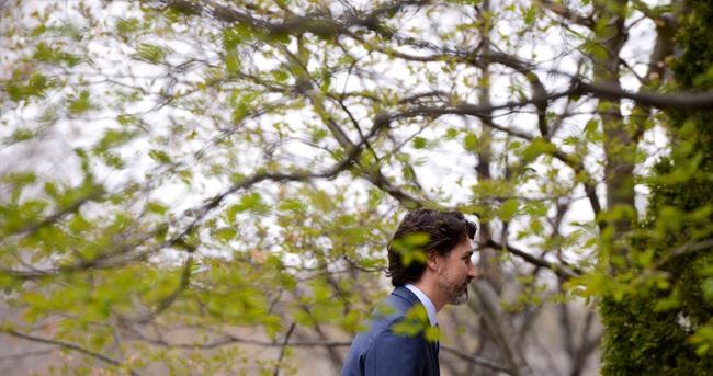 Prime Minister Justin Trudeau holds a press conference at Rideau Cottage during the COVID-19 pandemic in Ottawa on Friday, May 15, 2020. THE CANADIAN PRESS/Sean Kilpatrick
