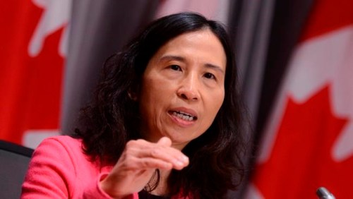 Dr. Theresa Tam, Canada's Chief Public Health Officer, speaks during a press conference on Parliament Hill during the COVID-19 pandemic in Ottawa on Wednesday, May 6, 2020. THE CANADIAN PRESS/Sean Kilpatrick