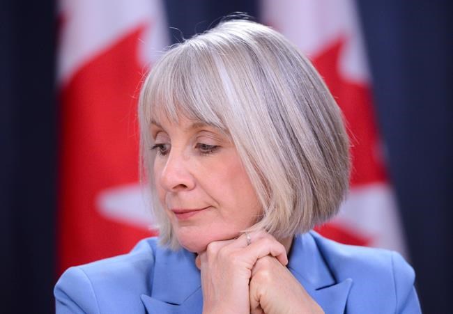 Patty Hajdu, Minister of Health, makes an announcement regarding a Bill entitled