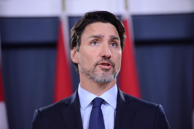 Prime Minister Justin Trudeau holds a news conference in Ottawa on Wednesday, Jan. 8, 2020. THE CANADIAN PRESS/Sean Kilpatrick