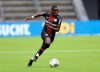 Leverkusen's Moussa Diaby during a German Bundesliga soccer match between Hertha BSC Berlin and Bayer Leverkusen in Berlin, Germany, Saturday, June 20, 2020. (AP Photo/Michael Sohn, Pool)