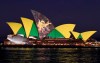 The Sydney Opera House is illuminated in support of Australia and New Zealand's joint bid to host the FIFA Women's World Cup 2023, in Sydney, Thursday, June 25, 2020. Australia and New Zealand will co-host the Women's World Cup in 2023, with the following edition possibly set to take place just two years later. (Bianca De Marchi/AAP Image via AP)