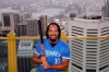 Major League Baseball all-star Manny Ramirez poses for a photograph overlooking Sydney, Wednesday, Dec. 2, 2020. Ramirez, who was the World Series MVP when the Red Sox broke their 86-year title drought in 2004, is scheduled to begin the season on Thursday, Dec. 17, 2020, for the Sydney Blue Sox in the Australian Baseball League. (Dan Himbrechts/AAP Image via AP)