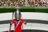 Bayern's Lucas Hernandez celebrates with the trophy after the Champions League final soccer match between Paris Saint-Germain and Bayern Munich at the Luz stadium in Lisbon, Portugal, Sunday, Aug. 23, 2020. (AP Photo/Manu Fernandez, Pool)
