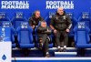 Manchester United manager Ole Gunnar Solskjaer, center, sits on the bench during the English Premier League soccer match between Leicester City and Manchester United at the King Power Stadium in Leicester, England, Saturday, Dec. 26, 2020. (Michael Regan/Pool via AP)
