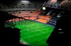 FILE - In this Tuesday March 10, 2020 file photo a general view of the Mestalla stadium during the Champions League round of 16 second leg soccer match between Valencia and Atalanta in Valencia, Spain. The match is being in an empty stadium because of the coronavirus outbreak. All Champions League and Europa League games were postponed by UEFA on Friday March 13, 2020 because of the coronavirus outbreak. For most people, the new coronavirus causes only mild or moderate symptoms, such as fever and cough. For some, especially older adults and people with existing health problems, it can cause more severe illness, including pneumonia. (AP Photo/Emilio Morenatti)