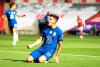 Chelsea's Christian Pulisic celebrates after scoring the opening goal during the FA Cup final soccer match between Arsenal and Chelsea at Wembley stadium in London, England, Saturday, Aug. 1, 2020. (Adam Davy/Pool via AP)