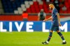 PSG???s Neymar leaves the pitch after getting a red card during the French League One soccer match between Paris Saint-Germain and Marseille at the Parc des Princes in Paris, France, Sunday, Sept.13, 2020. (AP Photo/Michel Euler)