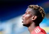 Manchester United's Paul Pogba during the English Premier League soccer match between Leeds United and Manchester United at Elland Road in Leeds, England, Sunday April 25, 2021. (Peter Powell/Pool via AP)