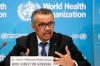 Tedros Adhanom Ghebreyesus, Director General of the World Health Organization (WHO), addresses a press conference about the update on COVID-19 at the World Health Organization headquarters in Geneva, Switzerland, Monday, Feb. 24, 2020. (Salvatore Di Nolfi/Keystone via AP)