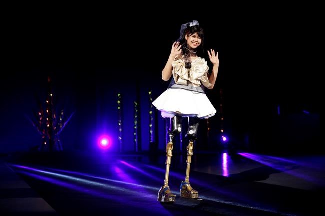 Erina Yuguchi, an athlete, participates in a fashion show dubbed
