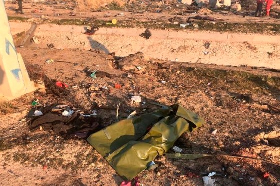 Mohammad Nasiri / The Associated PressDebris is seen from a plane crash on the outskirts of Tehran, Iran, on Wednesday.