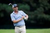 Brendon Todd watches his shot on the second hole during the second round of the World Golf Championship-FedEx St. Jude Invitational Friday, July 31, 2020, in Memphis, Tenn. (AP Photo/Mark Humphrey)