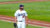 Los Angeles Dodgers starting pitcher Clayton Kershaw heads to the dugout after completing the top of the sixth inning against the San Diego Padres in Game 2 of a baseball National League Division Series Wednesday, Oct. 7, 2020, in Arlington, Texas. (AP Photo/Sue Ogrocki)